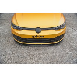 Накладка сплиттер на передний бампер на VW Golf VIII